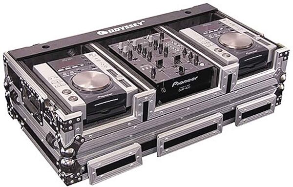 open zoom image for Odyssey FZ10CDIW DJ CD Coffin Case With Wheels, Main