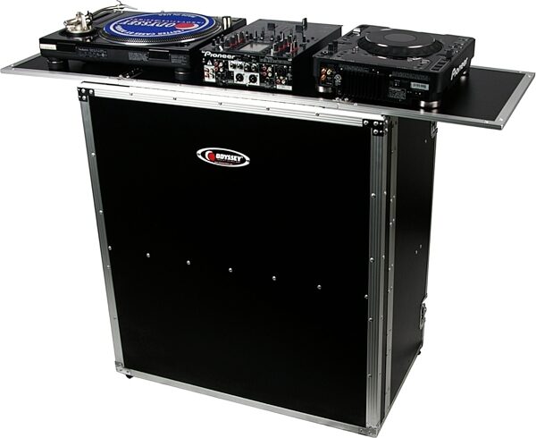 open zoom image for Odyssey Fold-Out DJ Table Stand, Standard Black/Silver, Main
