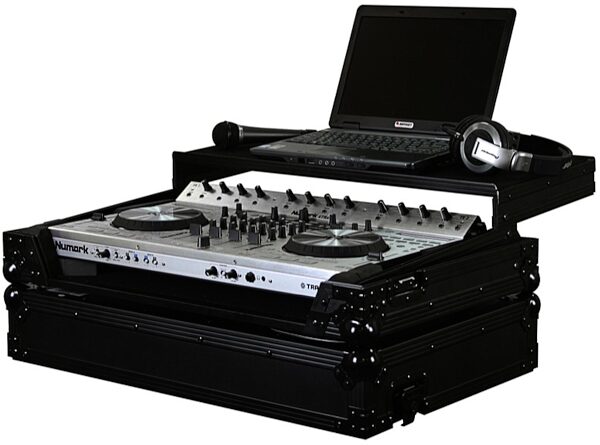 open zoom image for Odyssey FZGS4TRAKBL Black Label Flight Zone 4Trak Glide Case, Main