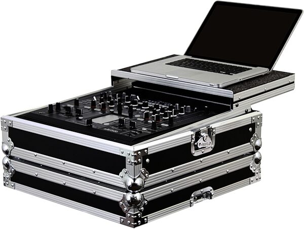 open zoom image for Odyssey FZGSDJM2000BL DJM-2000 Black Label DJ Case, Chrome Hardware