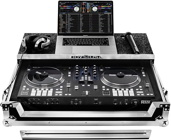 open zoom image for Odyssey FZGS RANE ONE Flight Case for Rane One, Standard Black/Silver, Open Box (Very Good), Action Position Back