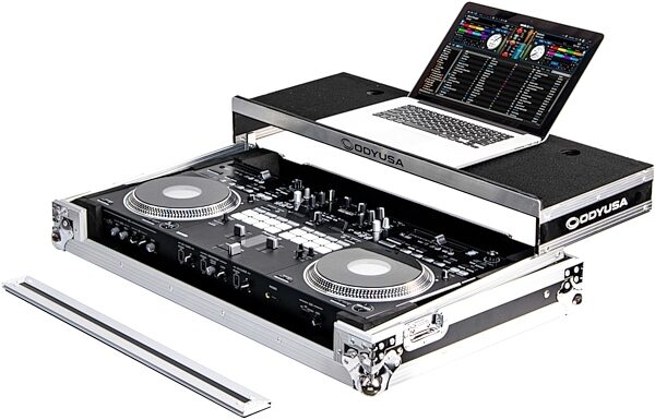 open zoom image for Odyssey FZGSREV7W Glide Style Flight Case with Wheels for DDJ-REV7, Standard Black/Silver, Open