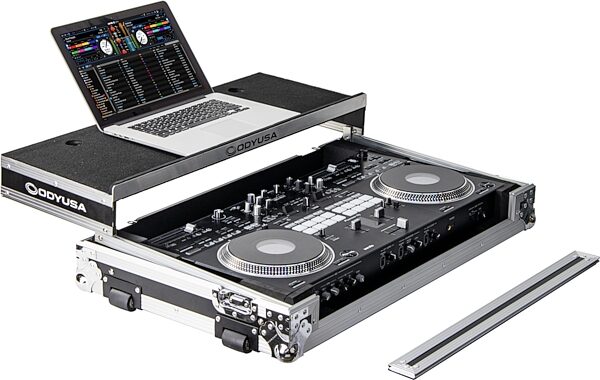open zoom image for Odyssey FZGSREV7W Glide Style Flight Case with Wheels for DDJ-REV7, Standard Black/Silver, Main