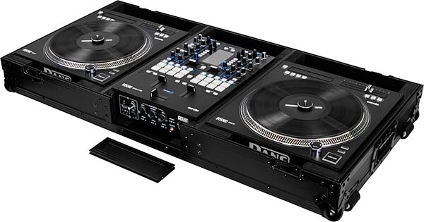 open zoom image for Odyssey FZRANE1272WBL DJ Battle Coffin Case for Rane 72 and 12, Black Label, Action Position Back