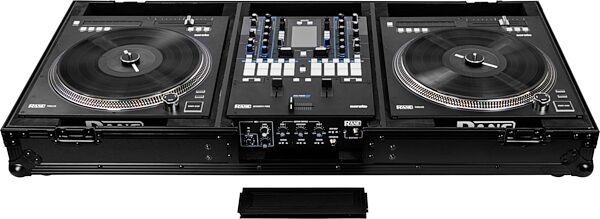 open zoom image for Odyssey FZRANE1272WBL DJ Battle Coffin Case for Rane 72 and 12, Black Label, Action Position Back
