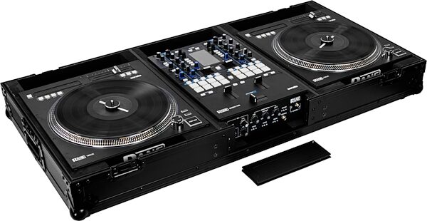 open zoom image for Odyssey FZRANE1272WBL DJ Battle Coffin Case for Rane 72 and 12, Black Label, Action Position Back