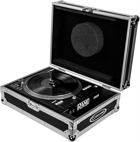 open zoom image for Odyssey FZRANE12 Flight Zone Case for Rane 12, Standard Black/Silver, AltView