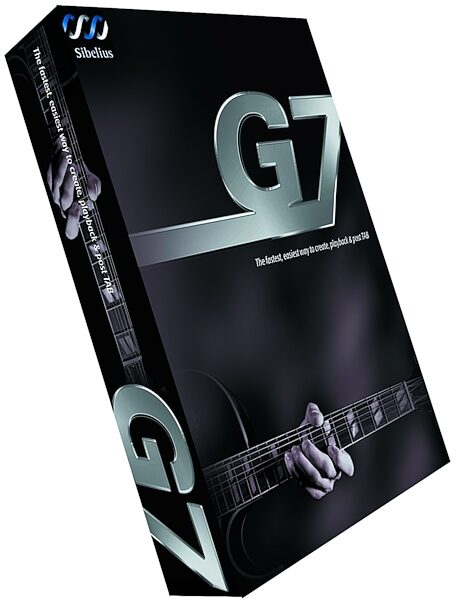 open zoom image for Sibelius G7 Kontakt Edition Guitar Notation Software (Macintosh and Windows), Box Shot