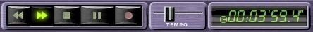 open zoom image for Sibelius G7 Kontakt Edition Guitar Notation Software (Macintosh and Windows), Fast Forward Bar