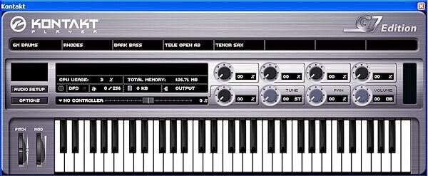 open zoom image for Sibelius G7 Kontakt Edition Guitar Notation Software (Macintosh and Windows), Kontakt Player