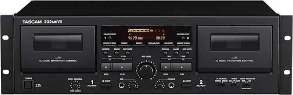 open zoom image for TASCAM 202 MK VII Double Cassette Deck (with USB), New, Action Position Back