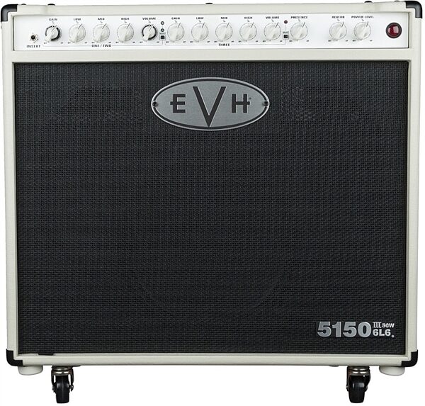 open zoom image for EVH Eddie Van Halen 5150III 6L6 Guitar Combo Amplifier (50 Watts, 1x12"), Ivory, Main
