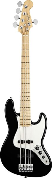 open zoom image for Fender American Standard Jazz V Electric Bass, 5-String Maple Fingerboard with Case, Black