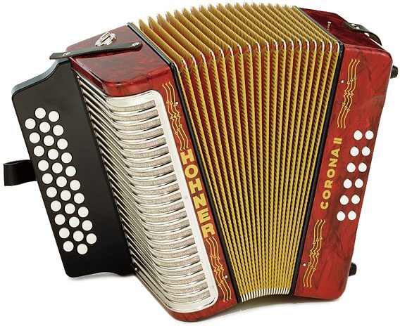 open zoom image for Hohner Corona II Diatonic Accordion, Main