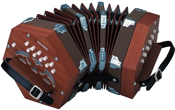 open zoom image for Hohner D40 Concertina, With Gig Bag, Main