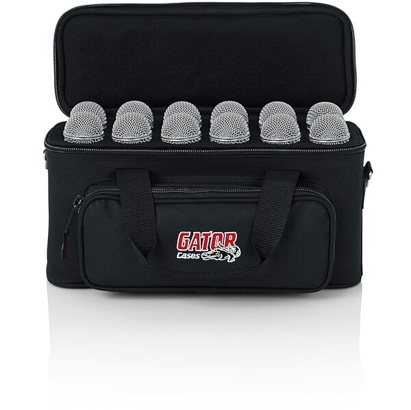 open zoom image for Gator GM12B 12 Microphone Carry Bag, New, Gator 12B OPEN GEAR FT