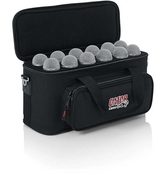 open zoom image for Gator GM12B 12 Microphone Carry Bag, New, Gator 12B OPEN GEAR LT
