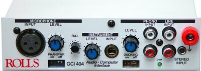 open zoom image for Rolls GCI404 Audio Computer Interface with Microphone Preamp, Main