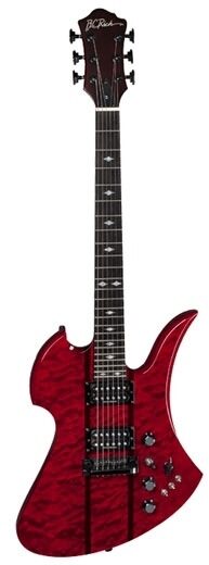 open zoom image for BC Rich Mockingbird STQ Electric Guitar, Transparent Red