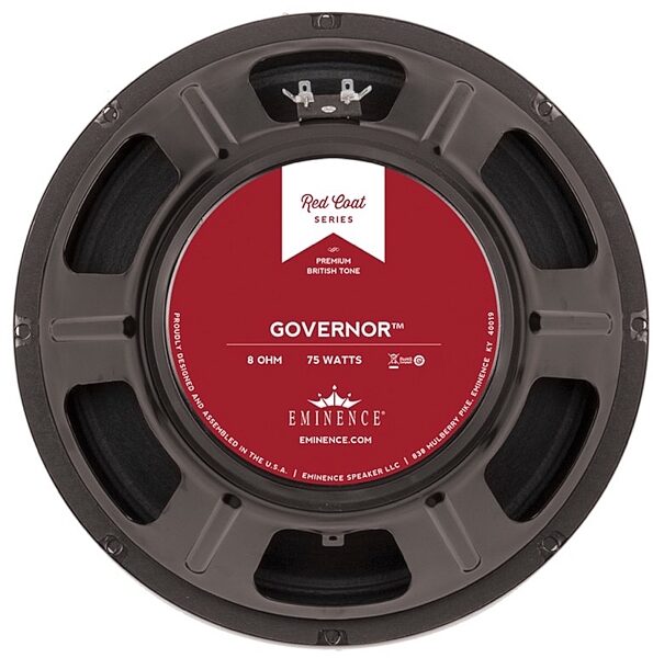 open zoom image for Eminence Governor Red Coat Guitar Speaker (75 Watts, 12"), 8 Ohms, Main