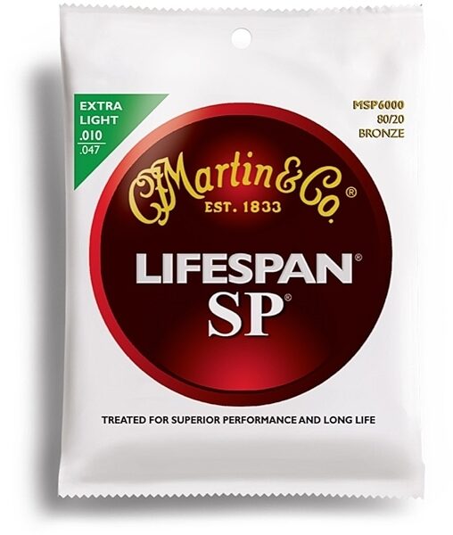 open zoom image for Martin SP Lifespan 80/20 Bronze Acoustic Guitar Strings, MSP6000