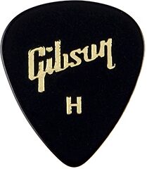 open zoom image for Gibson Guitar Picks, 72-Pack, Black, Heavy, Action Position Back