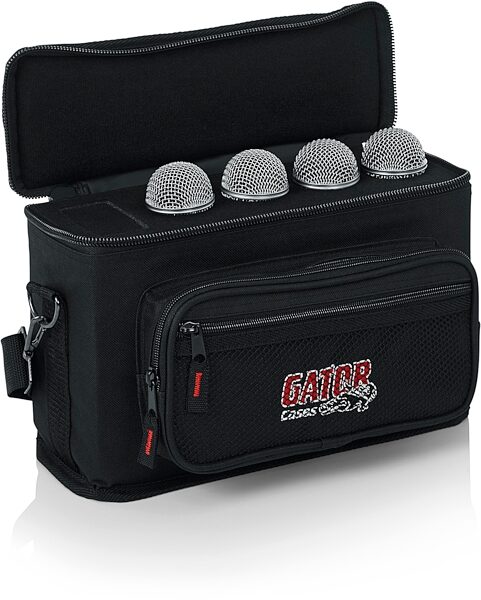 open zoom image for Gator GM4 4 Microphone Carry Bag, New, Gator 4 OPEN GEAR LT