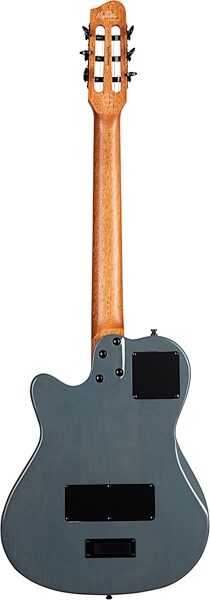 open zoom image for Godin Multiac Mundial Classical Acoustic-Electric Guitar (with Gig Bag), Arctic Blue, Open Box (Very Good), Action Position Back
