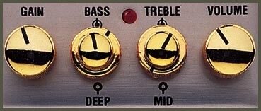 open zoom image for Marshall GV2 Guv'nor Plus Distortion Pedal, Control Detail