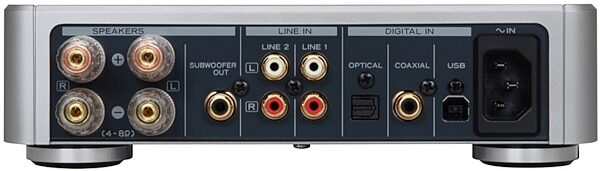 open zoom image for TEAC AH01 D/A Converter with Stereo Amplifier, Silver Rear