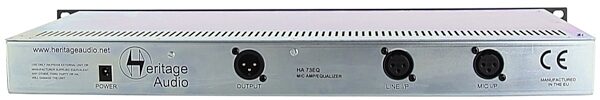 open zoom image for Heritage Audio HA73EQ Elite Series Microphone Preamplifier with Equalizer, New, Back