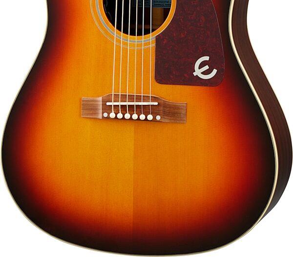 open zoom image for Epiphone Masterbilt Texan Acoustic-Electric Guitar, Faded Cherry Aged Gloss, Open Box (Very Good), Action Position Back