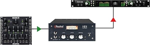 open zoom image for Radial HDI Studio-Grade Direct Box, New, Diagram