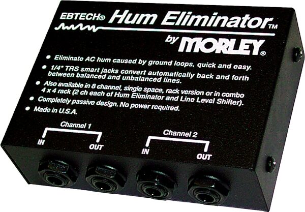open zoom image for EBTech HE2PKG Hum Eliminator (2-Channel), Main