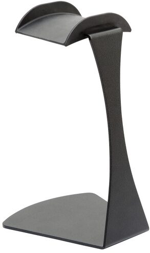 open zoom image for K&M 16075 Headphones Table Stand, Black, Action Position Back