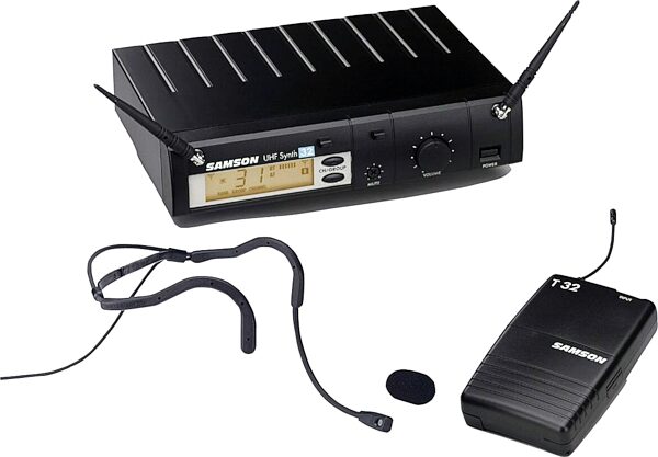 open zoom image for Samson UHF Synth 32 Headset Wireless W/QV Mic, Main