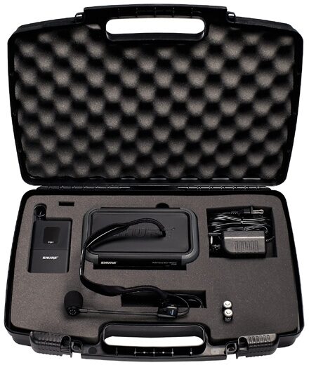 open zoom image for Shure PGX14 UHF Headset Wireless System with WH20 Microphone, In Case