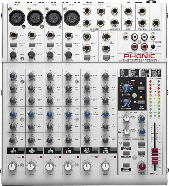 open zoom image for Phonic Helix12FW 12-Channel Mixer with FireWire, Main