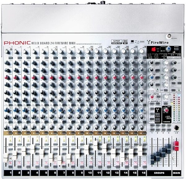 open zoom image for Phonic Helix Board 24 FireWire MKII 24-Channel Mixer, Main