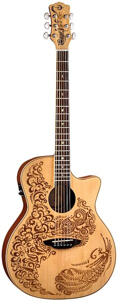 open zoom image for Luna Henna Paradise Spruce Acoustic-Electric Guitar, Main