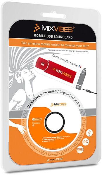 open zoom image for MixVibes Home Edition DJ Software and USB Audio Interface, Package
