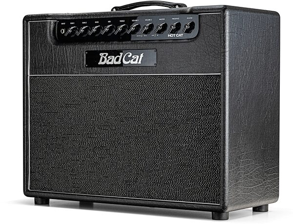 open zoom image for Bad Cat Hot Cat Guitar Combo Amplifier (45 Watts, 1x12"), New, Angled Front