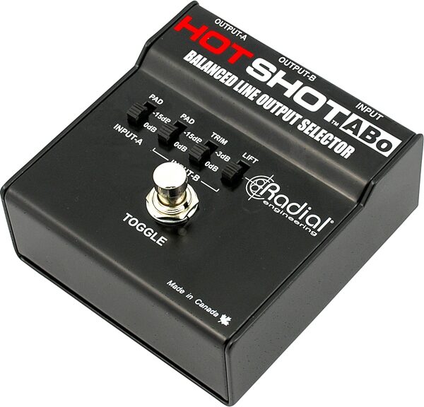 open zoom image for Radial Hot Shot ABo Microphone and Line Switcher Pedal, New, Main