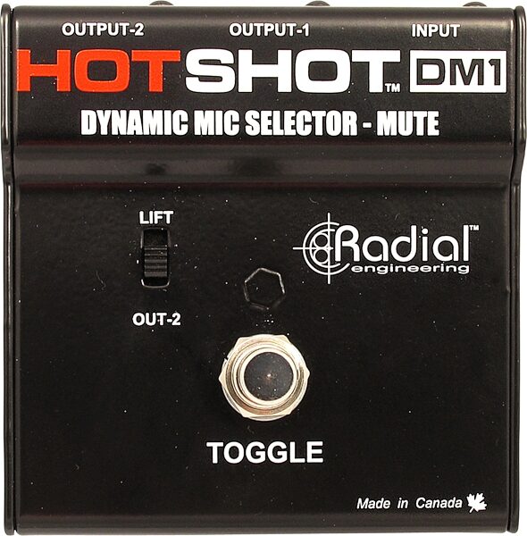 open zoom image for Radial Hot Shot DM1 Microphone Switcher Pedal, New, Main