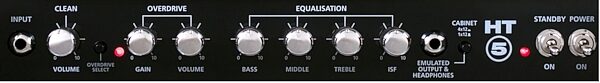 open zoom image for Blackstar HT-5 Guitar Combo Amplifier (5 Watts, 1x10 in.), Front Panel