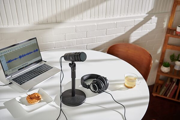 open zoom image for Audio-Technica AT2040USB Dynamic USB Microphone, Open Box (Like New), Action Position Back
