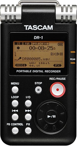 open zoom image for TASCAM DR-1 Portable Digital Recorder, Main