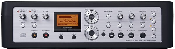 open zoom image for TASCAM BB1000CD Portable CD and SD Recorder, Front
