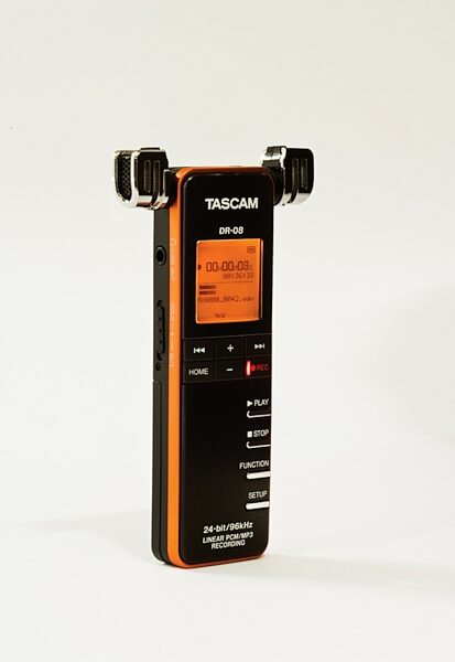 open zoom image for TASCAM DR08 Portable Digital Recorder, Side 2