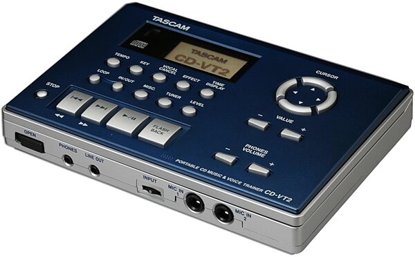 open zoom image for TASCAM CDVT2 Portable CD Vocal Trainer, Angle View 1
